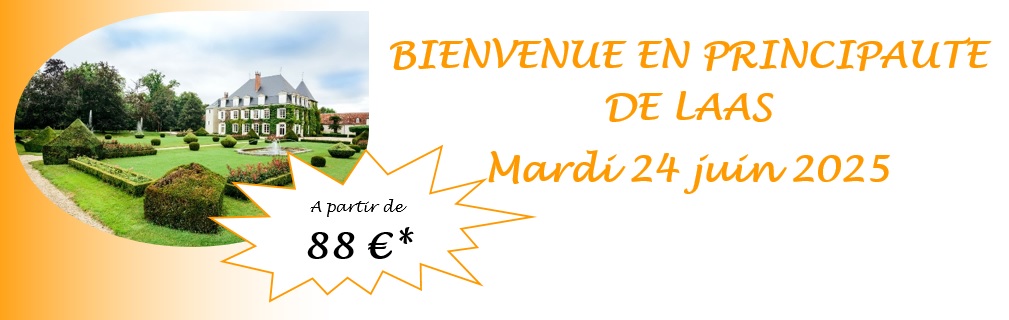 DEPART GARANTI - La Principauté de Laàs, dans les Pyrénées Atlantiques, vous ouvrira ses portes le mardi 24 juin 2025 pour une journée exceptionnelle et très surprenante ! 11 places sont disponibles.
