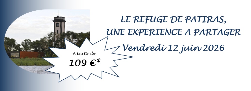 DEPART GARANTI -Venez profiter d'une pause loin de la foule et de l'agitation à Patiras, une île et une cuisine à savourer... 15 places sont disponibles.
